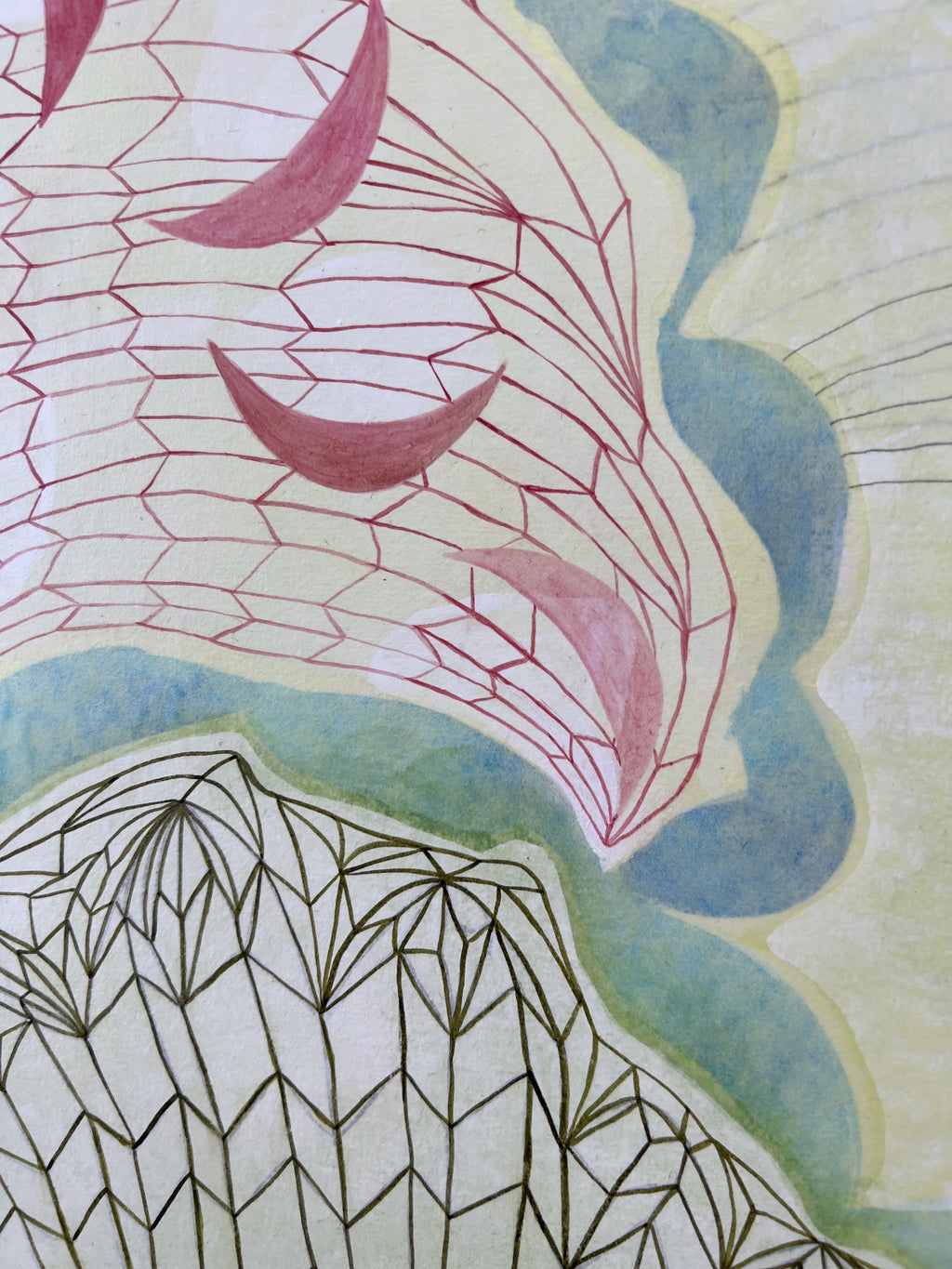 Painting by Lydia Bassis titled "Quiet Alternative" - 4.