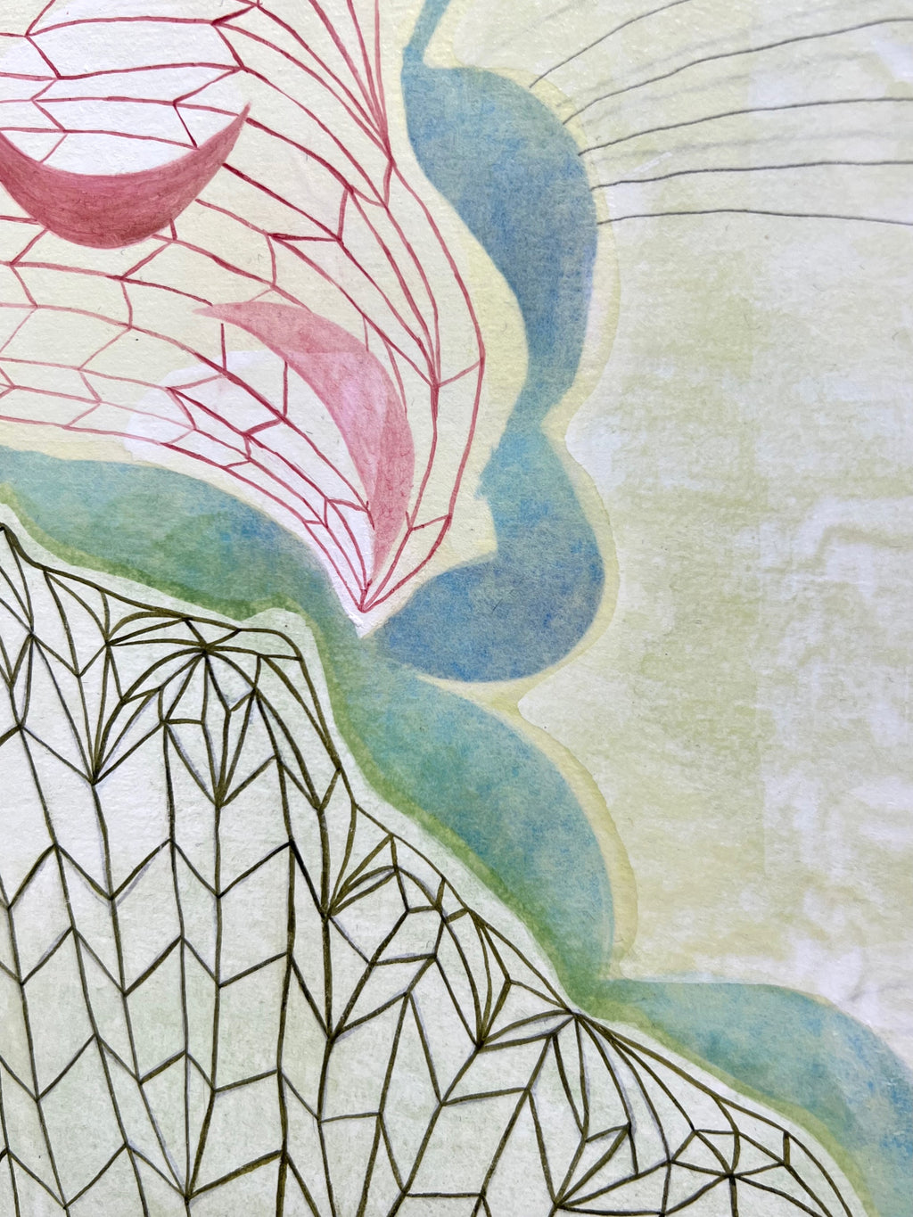 Painting by Lydia Bassis titled "Quiet Alternative" - 6.