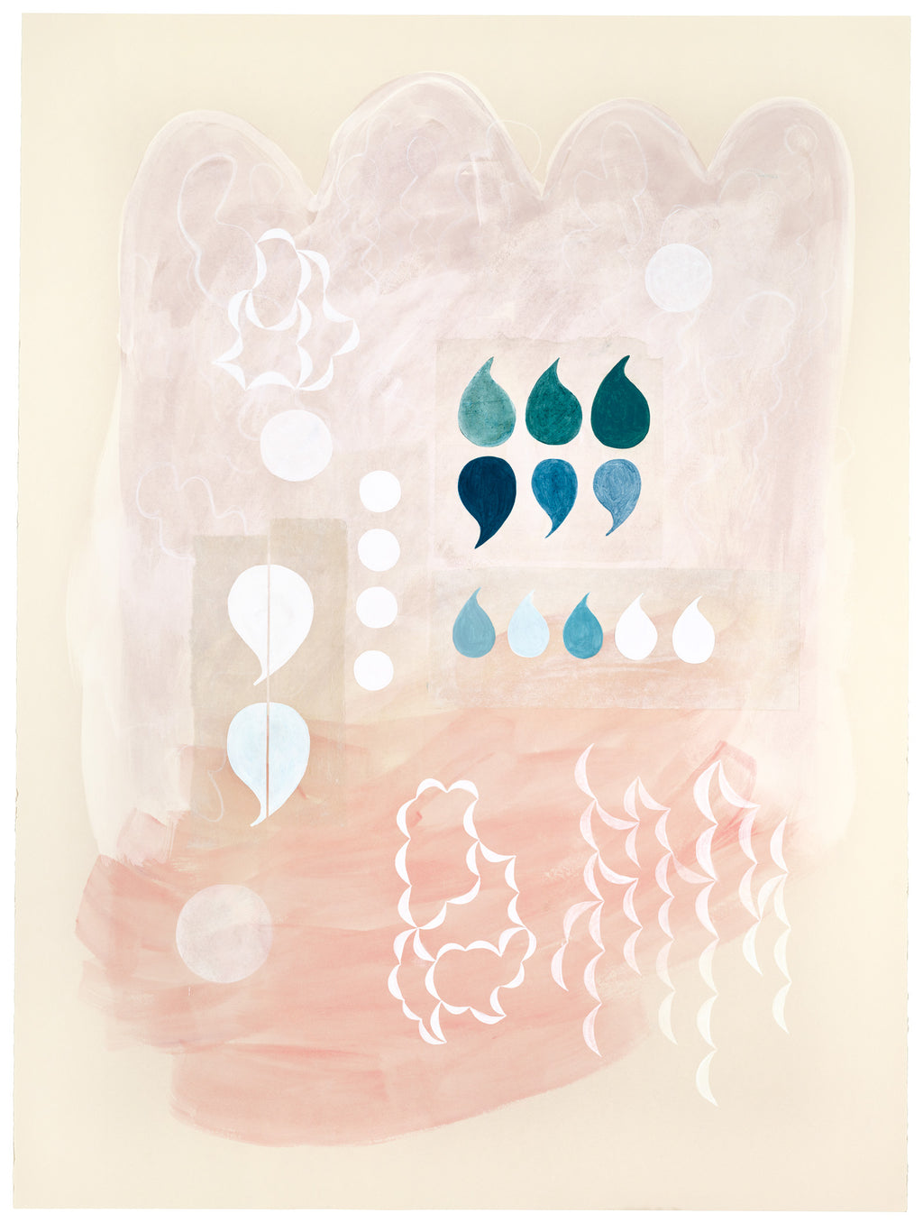 Painting by Lydia Bassis titled "Shorthand for Being" - 2.