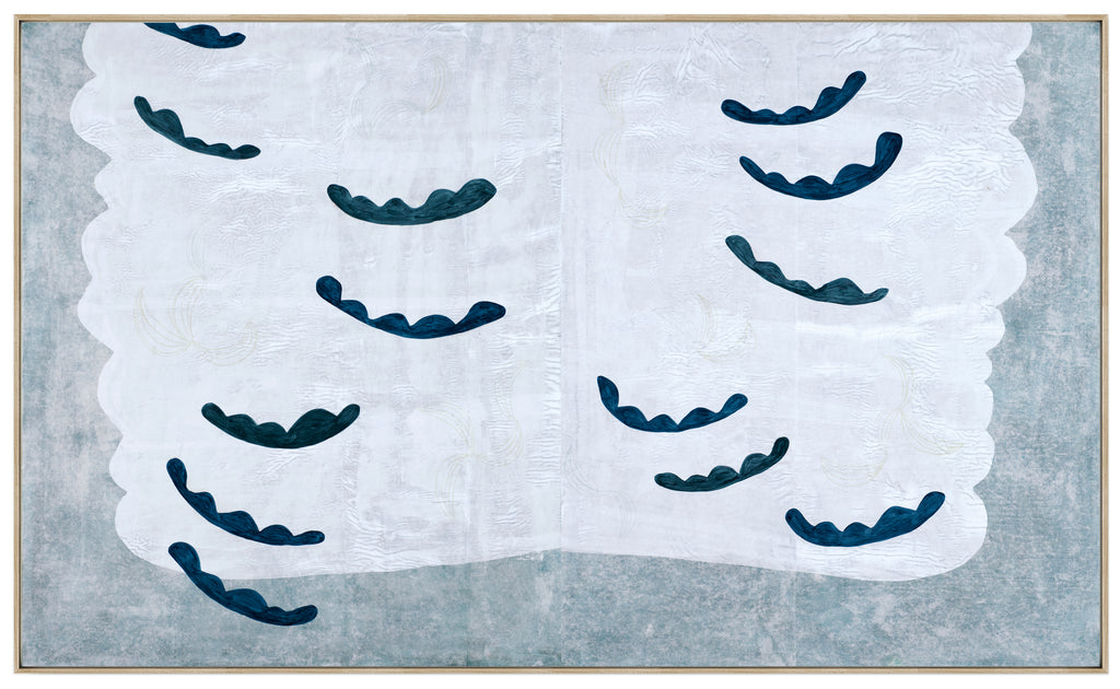 Painting by Lydia Bassis titled "Undulating (Jellyfish Bloom)" - 2.