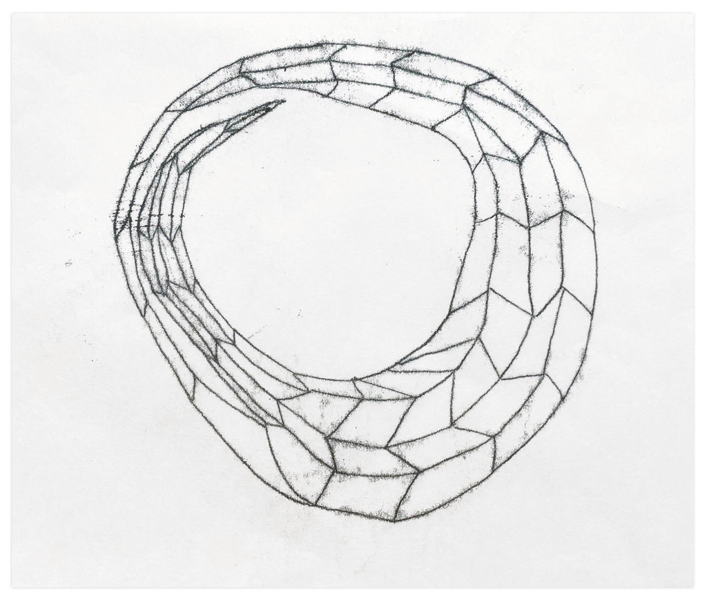 Drawing by Lydia Bassis titled "Unseen 01" - 2.