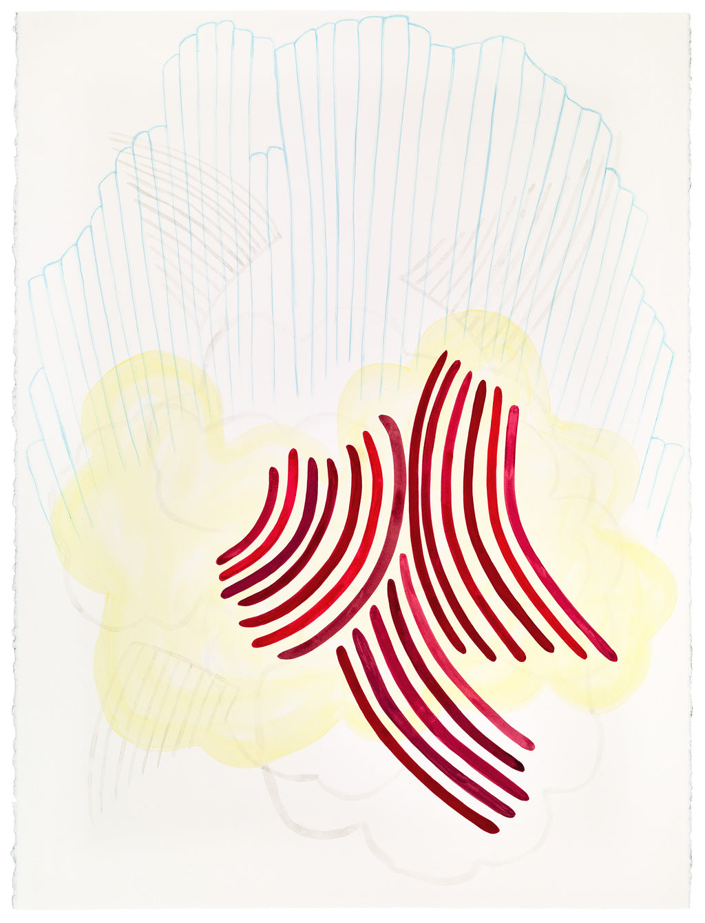 Painting by Lydia Bassis titled "Windswept" - 2.