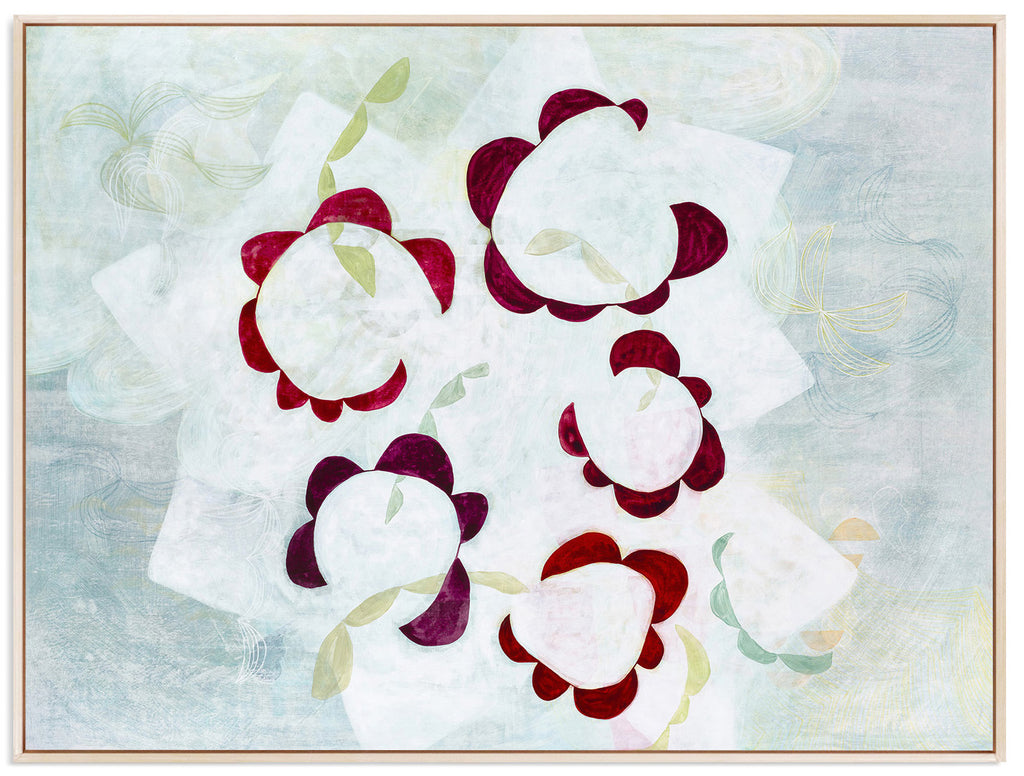 Painting by Lydia Bassis titled "Garden Party" - 2.