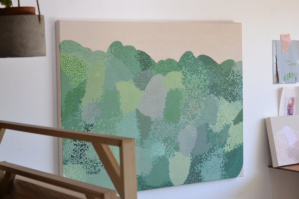 Painting by Misato Suzuki titled "Forest Dune SR1" - 3.
