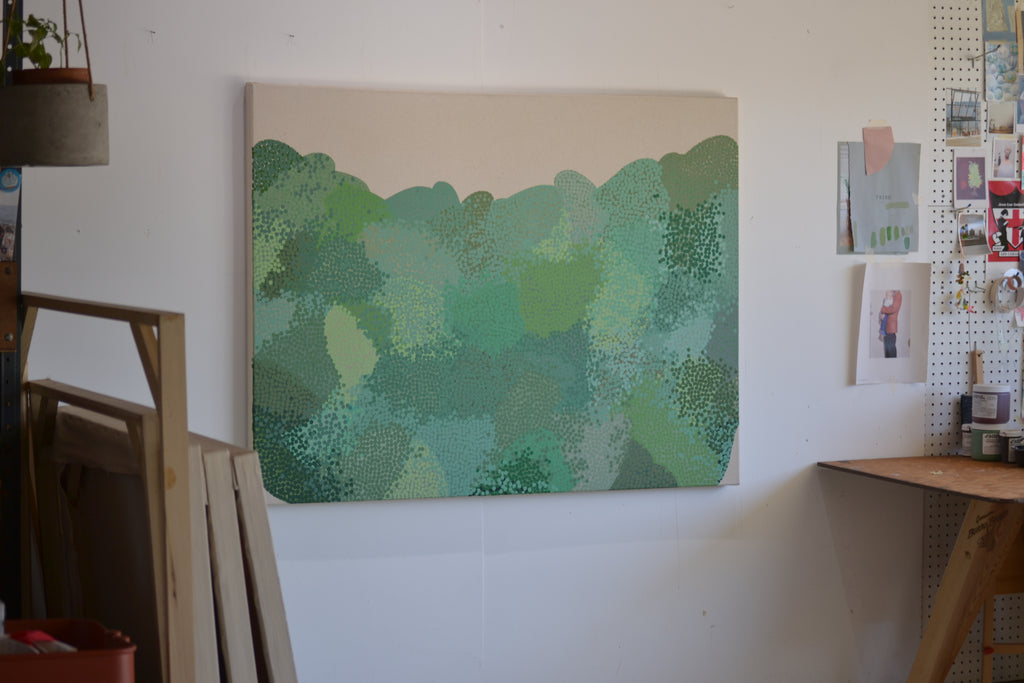 Painting by Misato Suzuki titled "Forest Dune SR2" - 3.