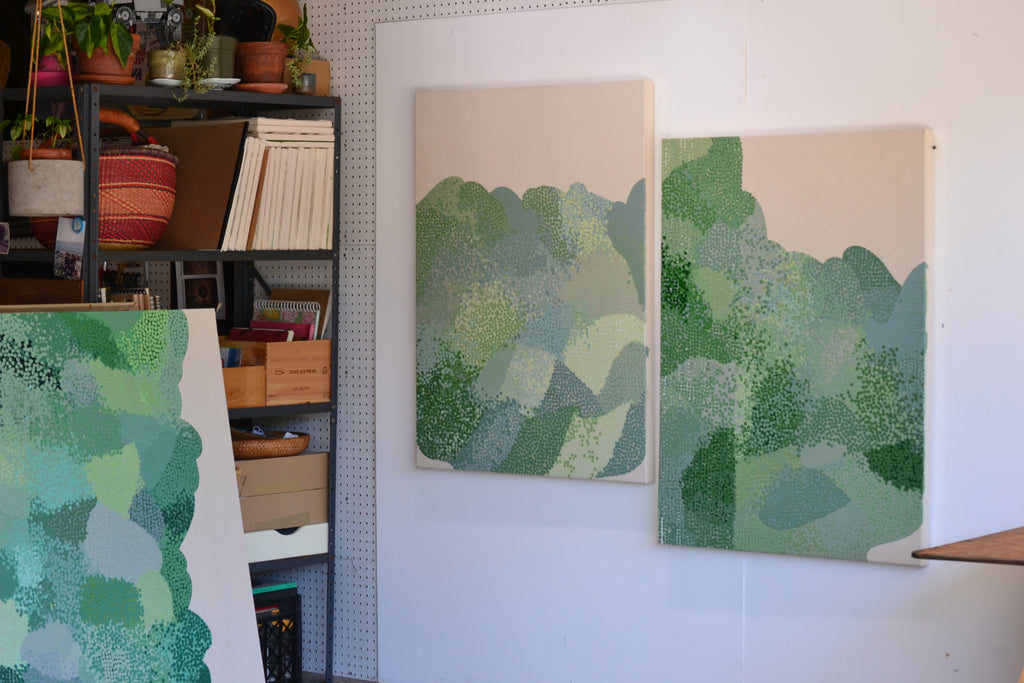 Painting by Misato Suzuki titled "Forest Dune SR3" - 4.