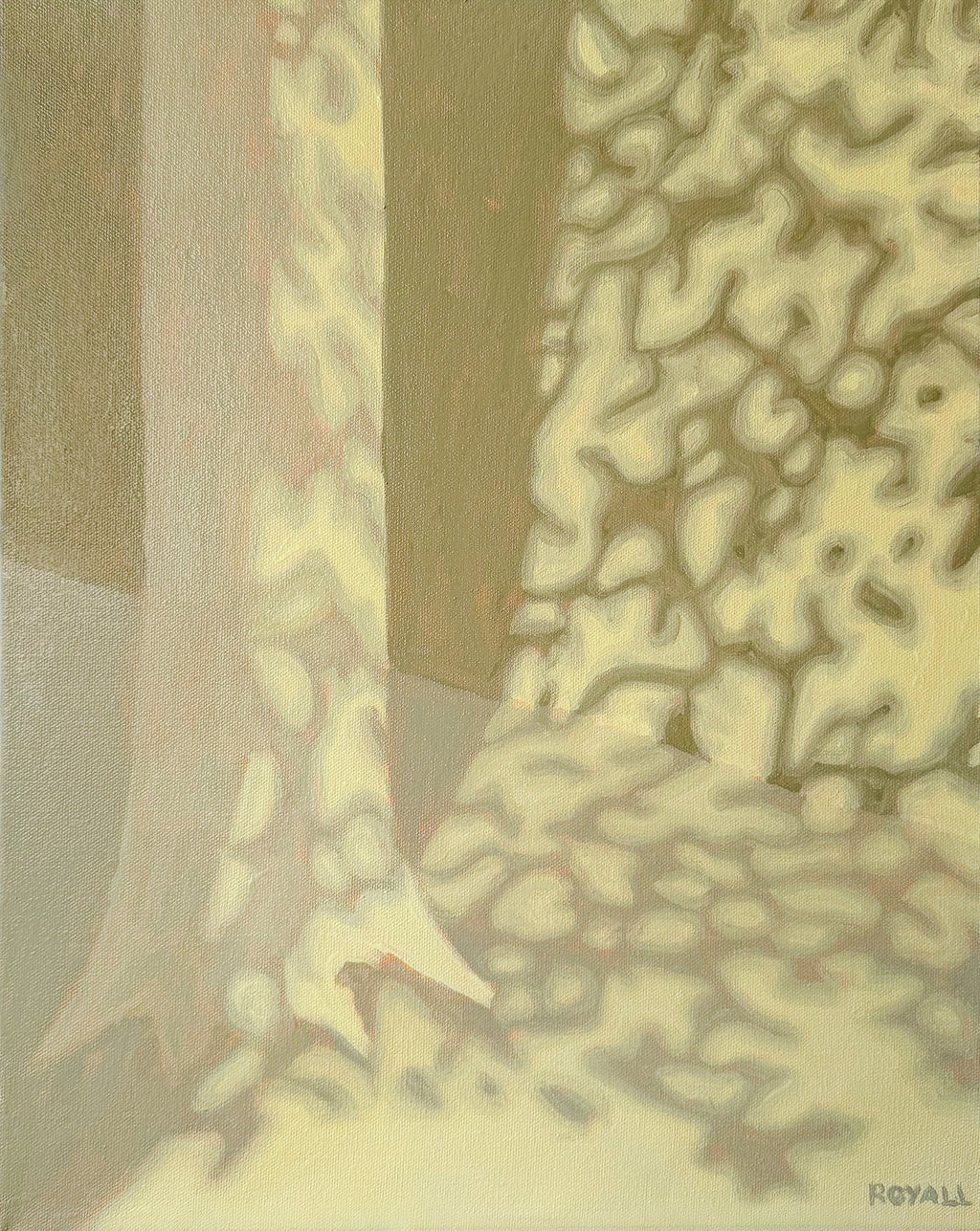 Painting by Mary Royall Wilgis titled "Ashland Place, 4:57 pm" - 2.