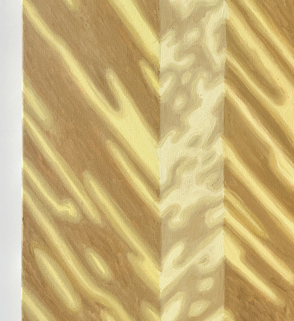 Painting by Mary Royall Wilgis titled "Lafayette Avenue, 7:18 pm" - 4.