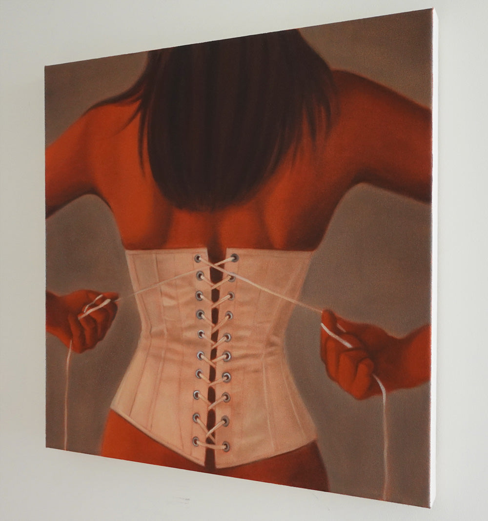 Painting by Melody Tuttle titled "Best Behavior" - 4.