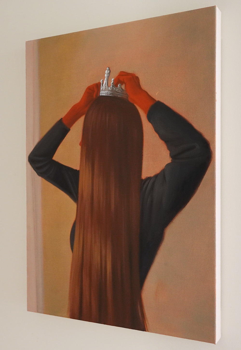 Painting by Melody Tuttle titled "Heavy is the Head" - 4.