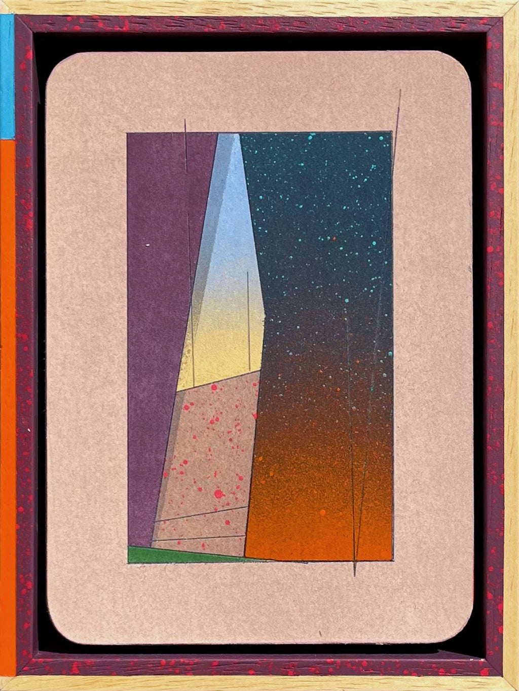 Painting by Michael Moncibaiz titled "Training Mission #512" - 2.