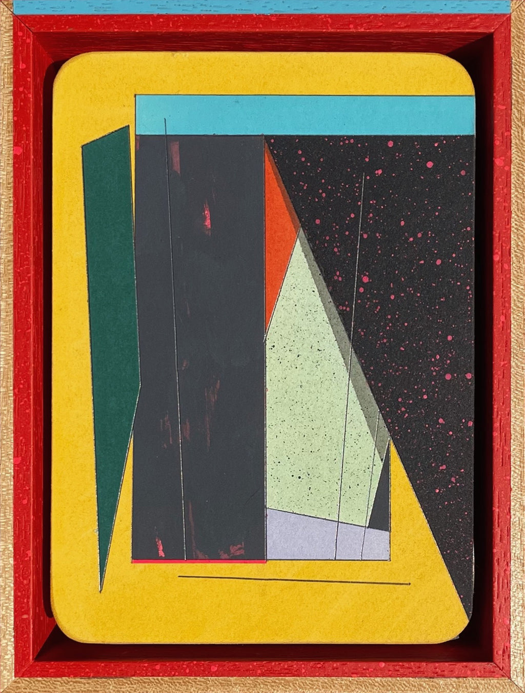 Painting by Michael Moncibaiz titled "Training Mission #519" - 2.