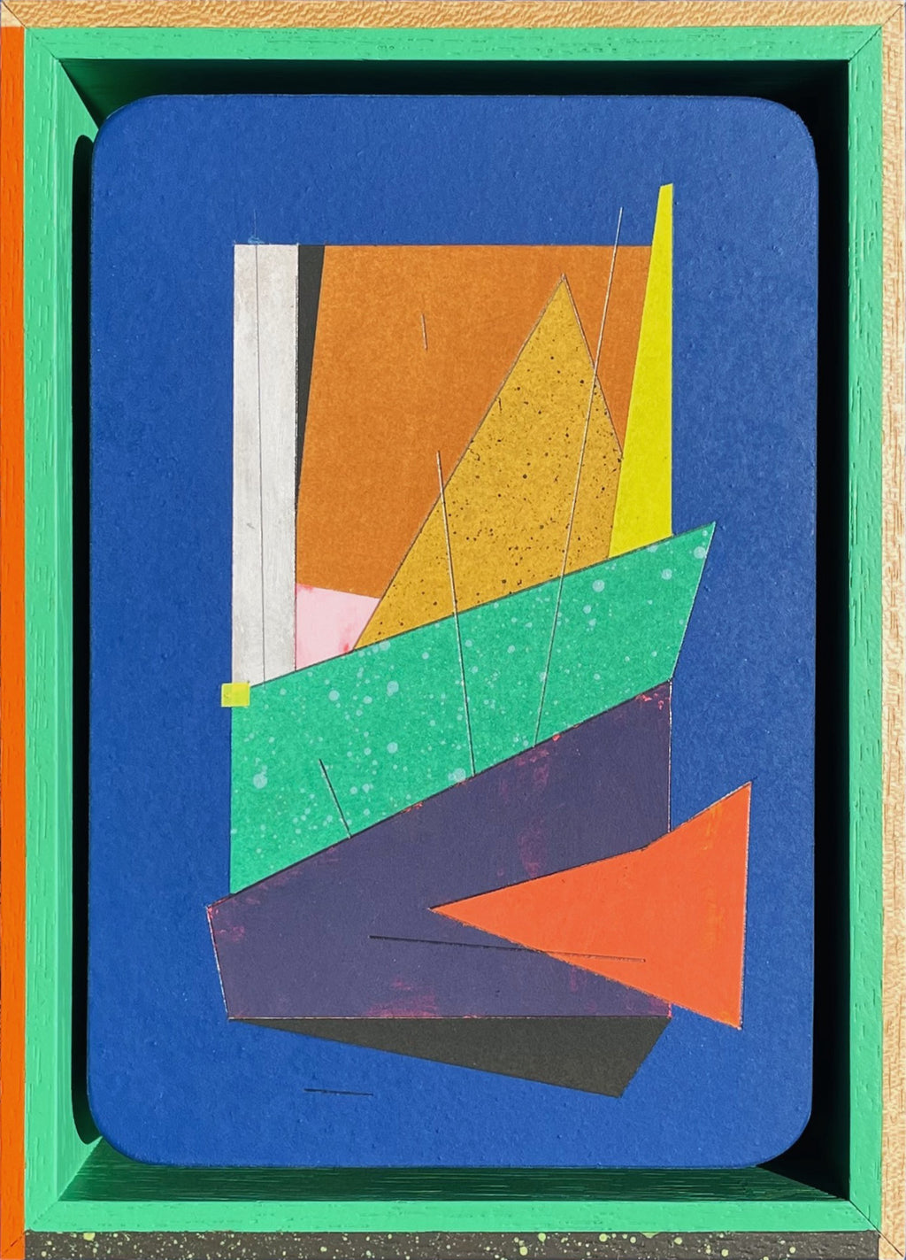 Painting by Michael Moncibaiz titled "Training Mission #521" - 2.