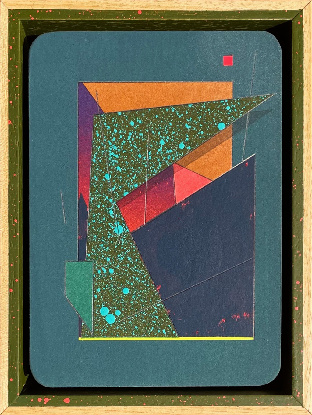 Painting by Michael Moncibaiz titled "Training Mission #522" - 2.