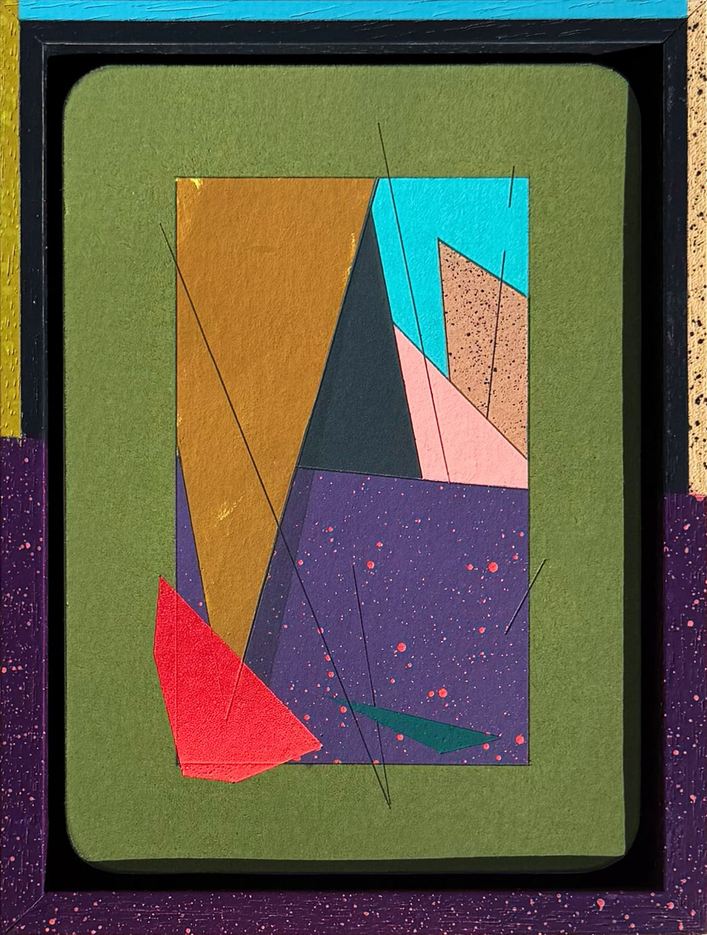 Painting by Michael Moncibaiz titled "Training Mission #523" - 2.