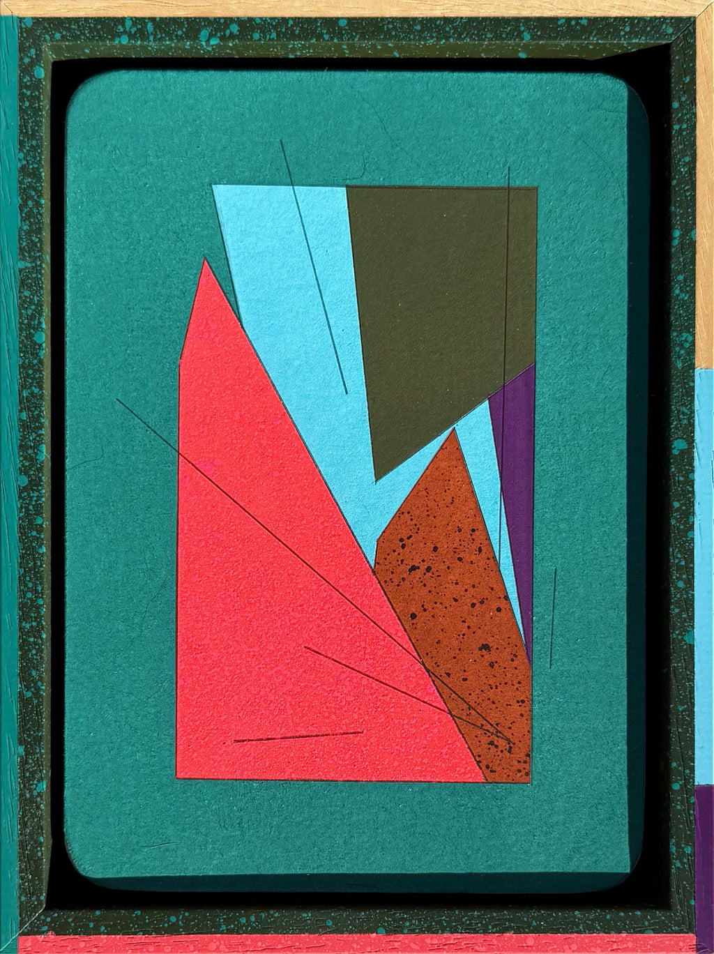 Painting by Michael Moncibaiz titled "Training Mission #528" - 2.