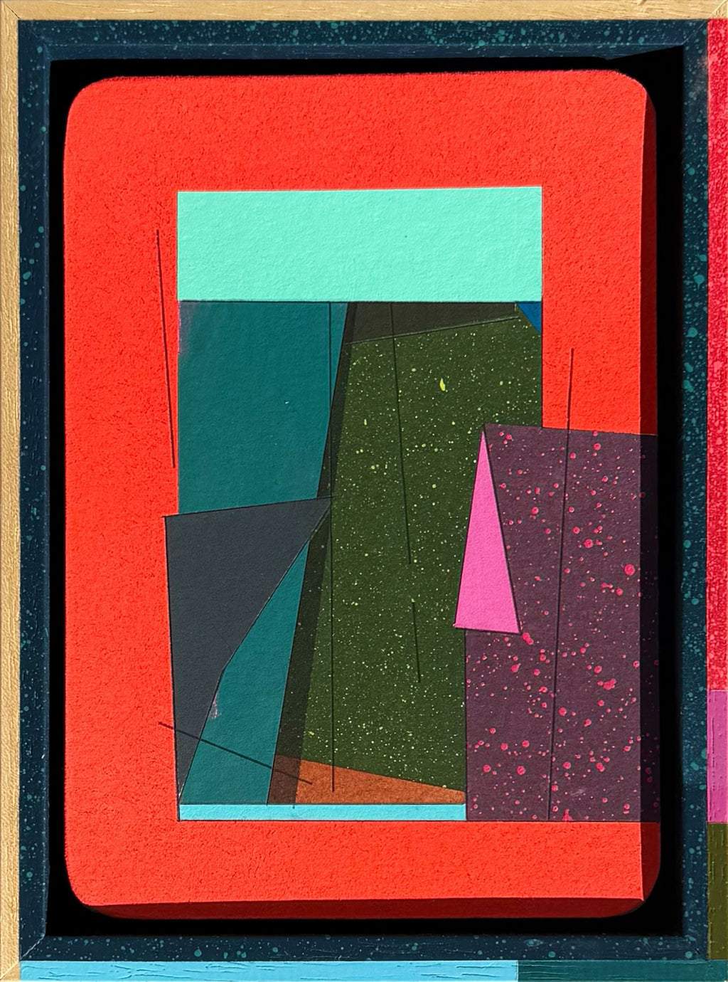 Painting by Michael Moncibaiz titled "Training Mission #529" - 2.