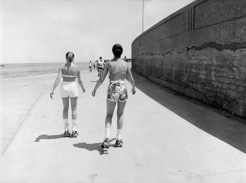 Photography by Michael Northrup titled "Lake Skaters" - 2.