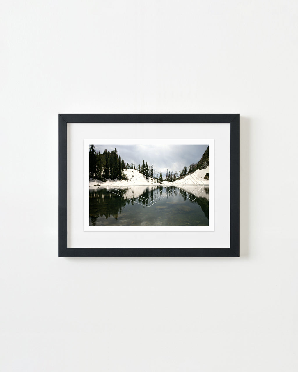 Mixed Media by Millee Tibbs titled "Impossible Geometries (Grand Teton, WY)" - 3.