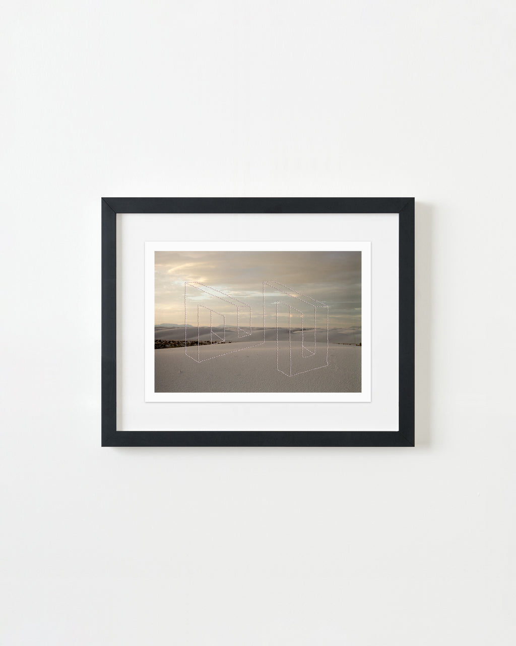 Mixed Media by Millee Tibbs titled "Impossible Geometries (White Sands National Park, NM #1)" - 5.