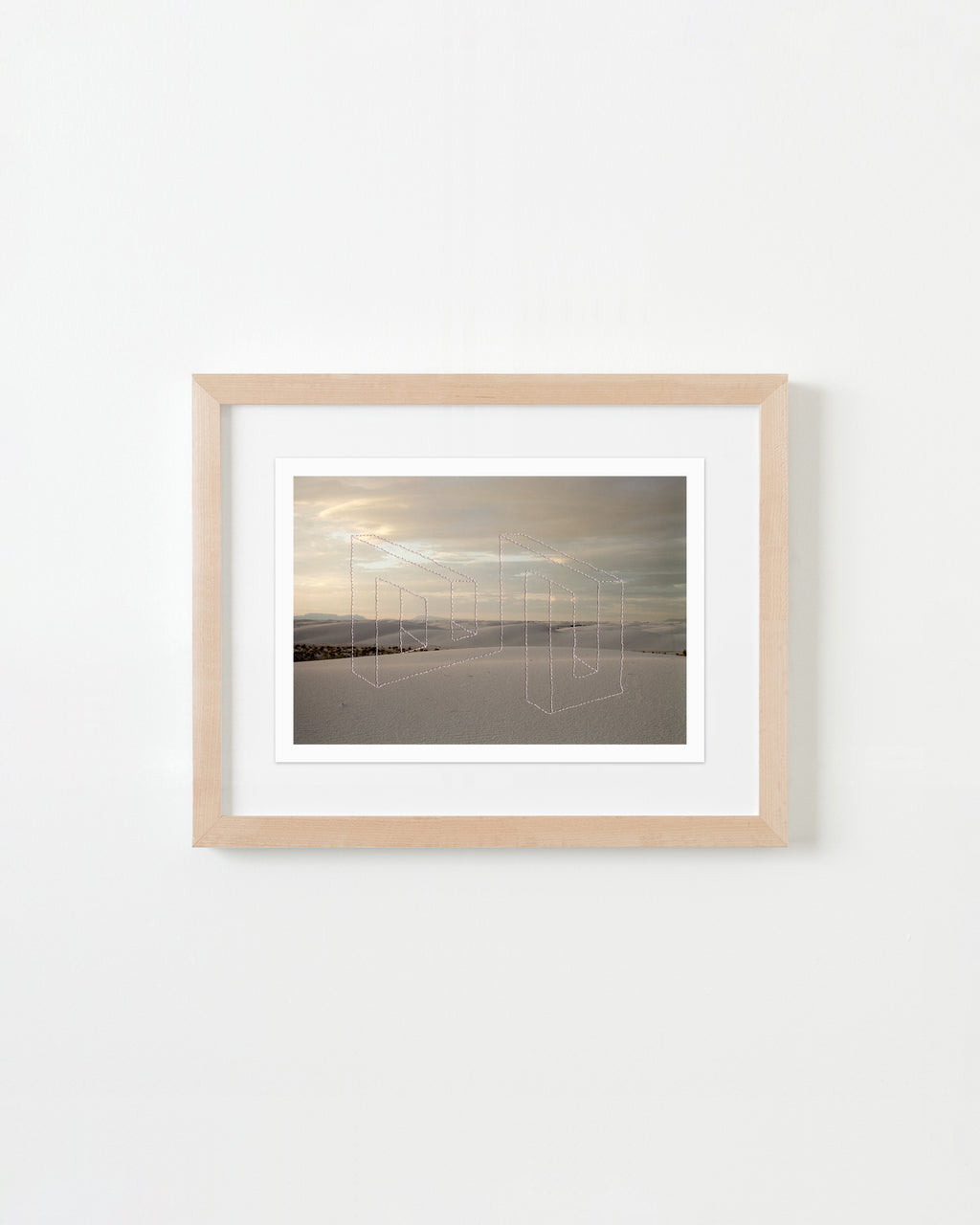 Mixed Media by Millee Tibbs titled "Impossible Geometries (White Sands National Park, NM #1)" - 6.