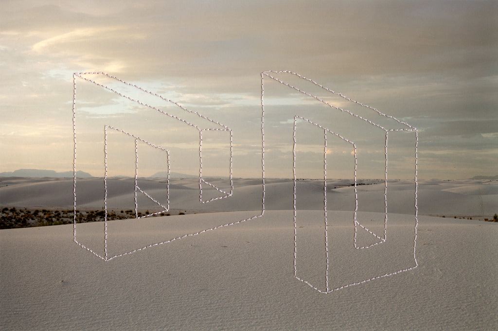 Mixed Media by Millee Tibbs titled "Impossible Geometries (White Sands National Park, NM #1)" - 2.