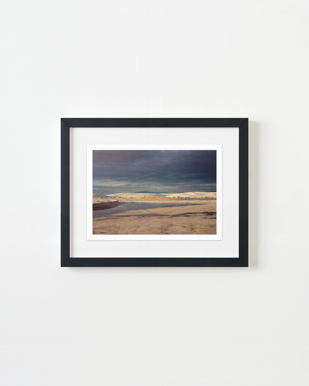 Mixed Media by Millee Tibbs titled "Impossible Geometries (White Sands National Park, NM #2)" - 4.