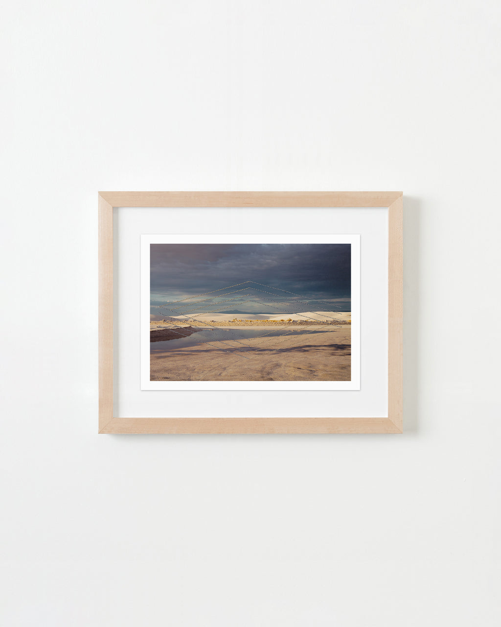 Mixed Media by Millee Tibbs titled "Impossible Geometries (White Sands National Park, NM #2)" - 5.