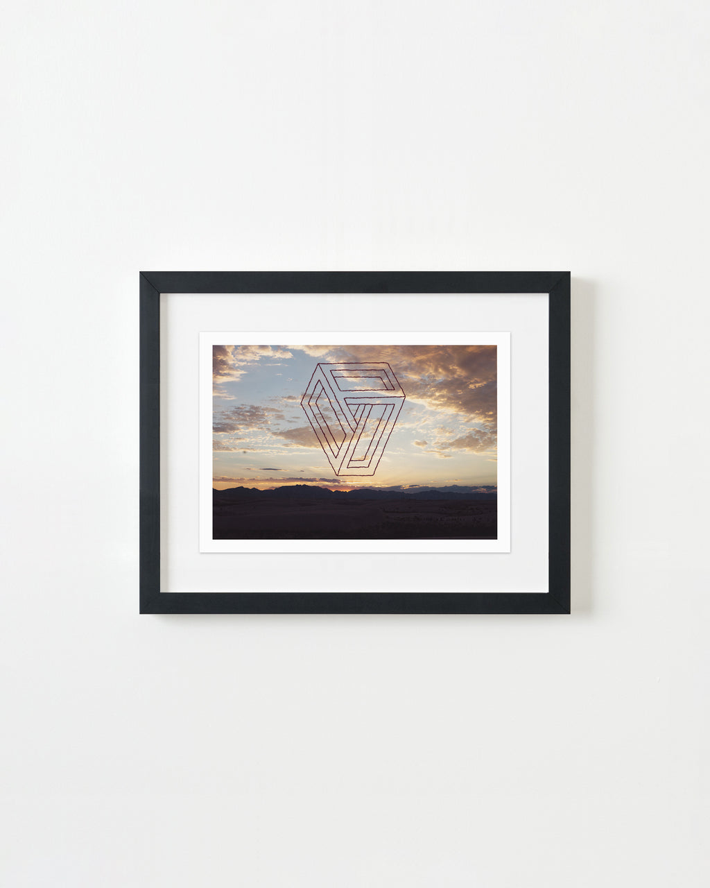 Mixed Media by Millee Tibbs titled "Impossible Geometries (White Sands National Park, NM #3)" - 5.