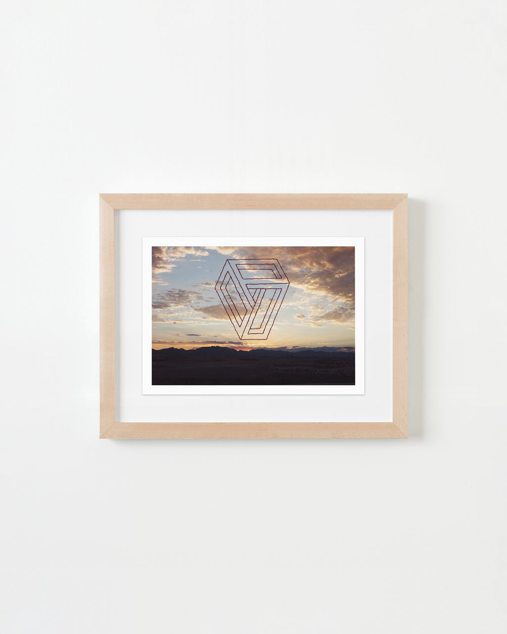Mixed Media by Millee Tibbs titled "Impossible Geometries (White Sands National Park, NM #3)" - 6.