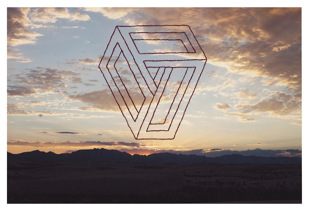 Mixed Media by Millee Tibbs titled "Impossible Geometries (White Sands National Park, NM #3)" - 2.