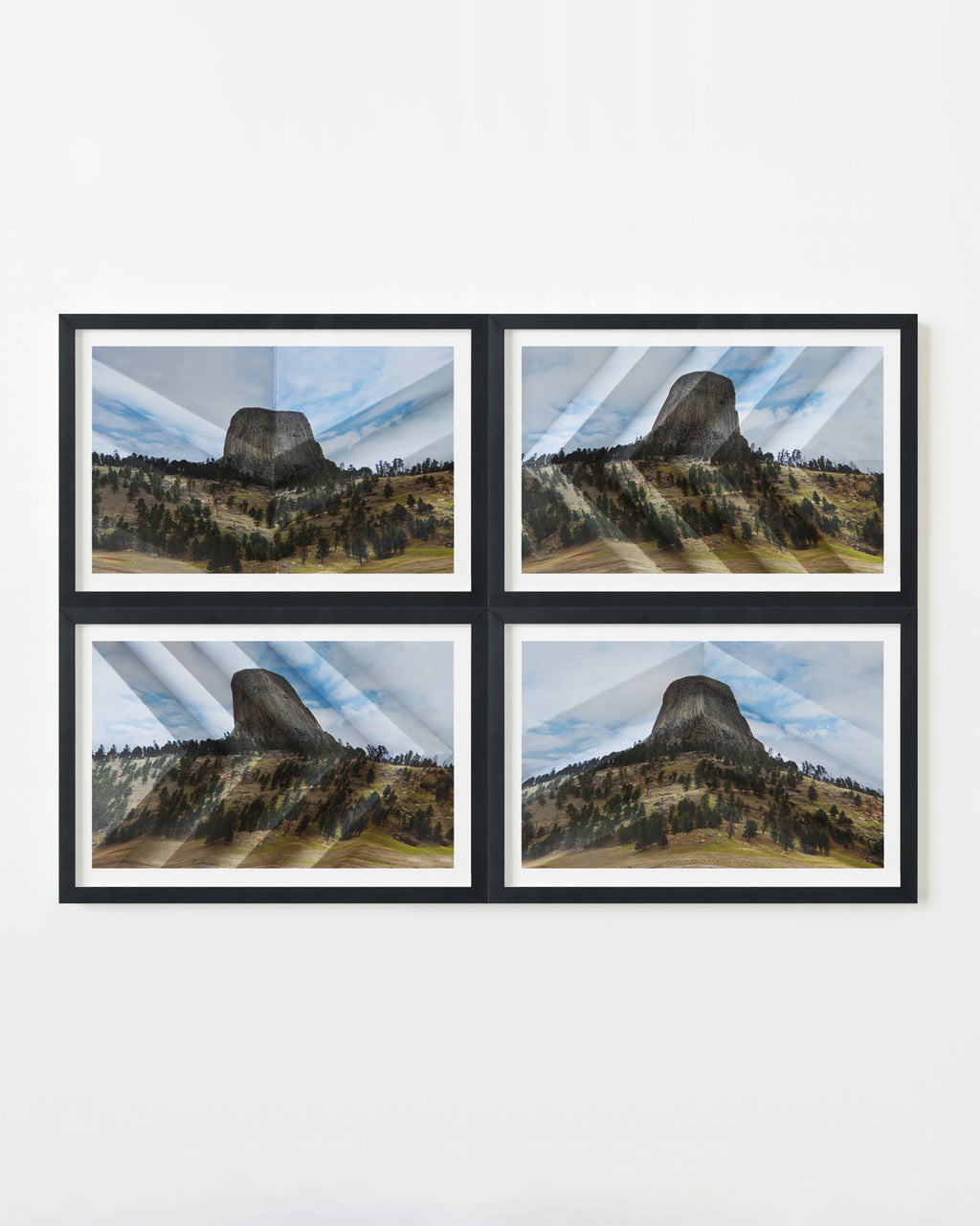 Photography by Millee Tibbs titled "Mountains + Valleys (Devils Tower, Tetraptych)" - 3.