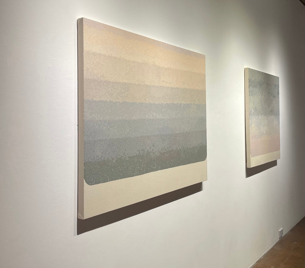 Painting by Misato Suzuki titled "Discreet Place III" - 4.