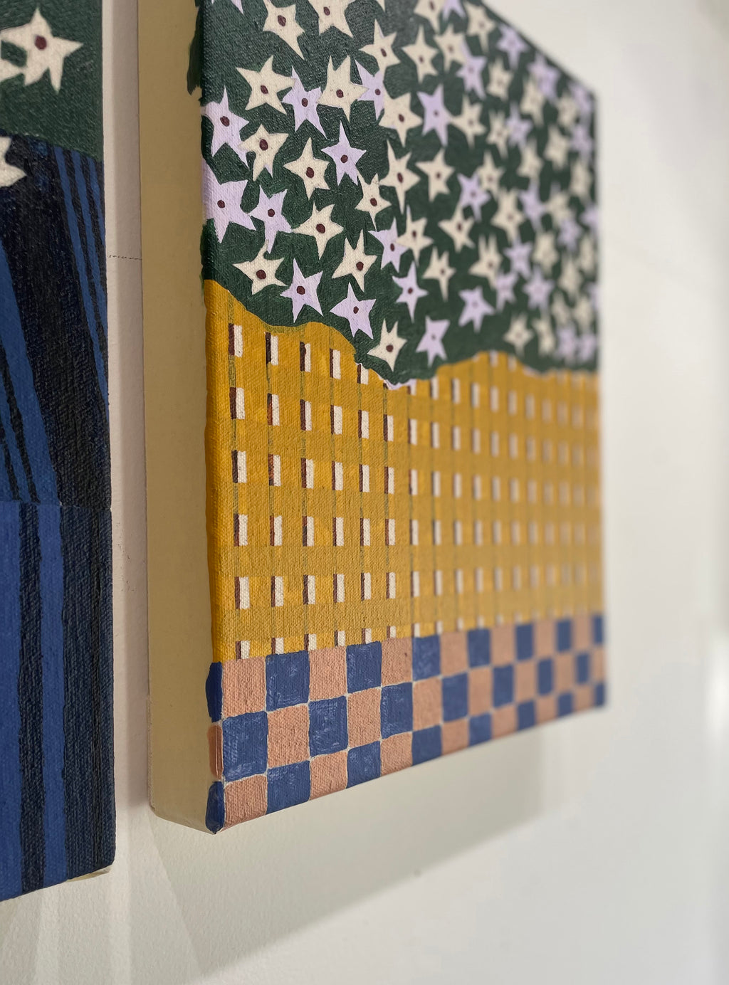 Painting by Misato Suzuki titled "Humming Fields" - 3.