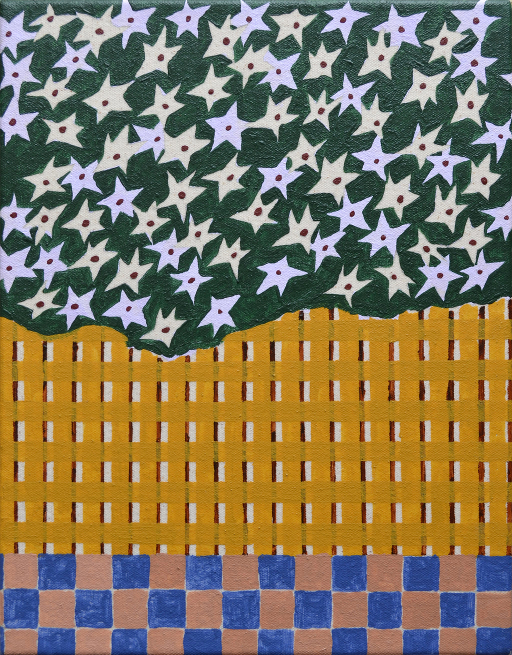Painting by Misato Suzuki titled "Humming Fields" - 2.