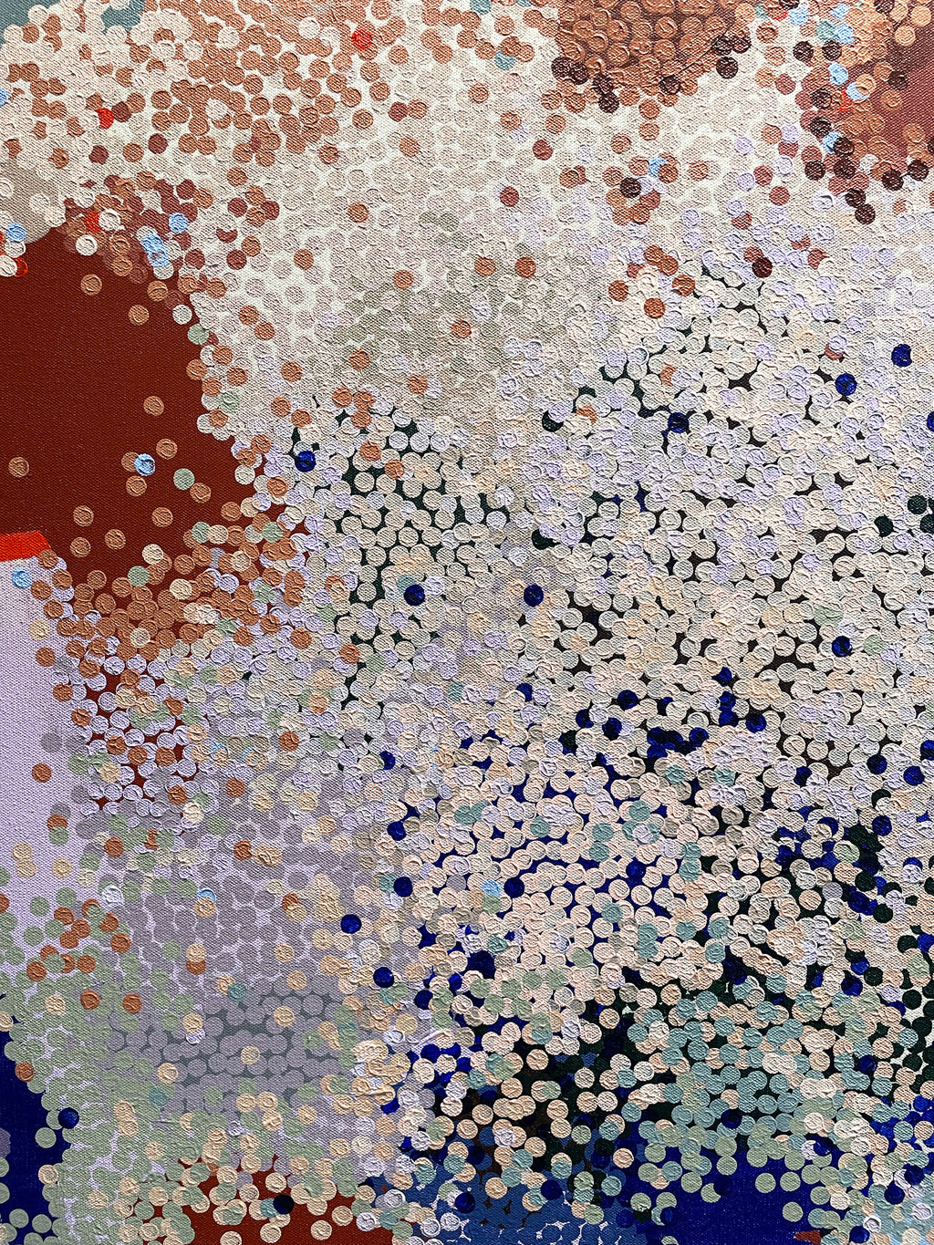 Painting by Misato Suzuki titled "Joyful Implode" - 5.