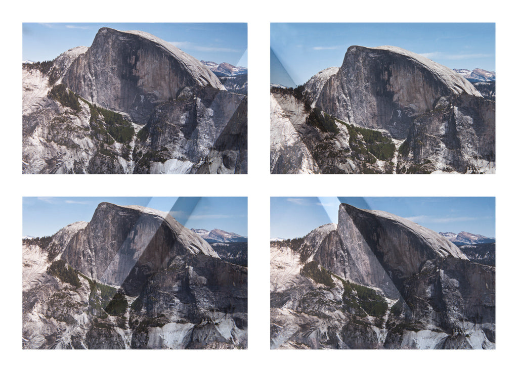 Photography by Millee Tibbs titled "Mountains + Valleys (Half Dome, Tetraptych)" - 2.
