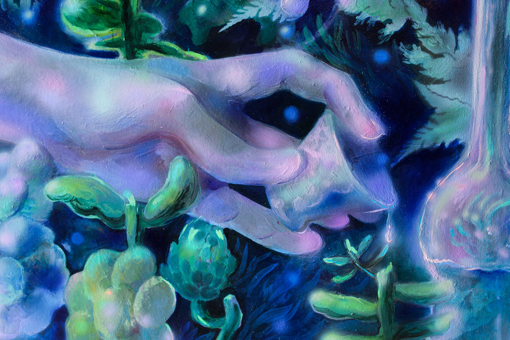 Painting by Nefertiti Jenkins titled "Another Earthy Sip" - 3.