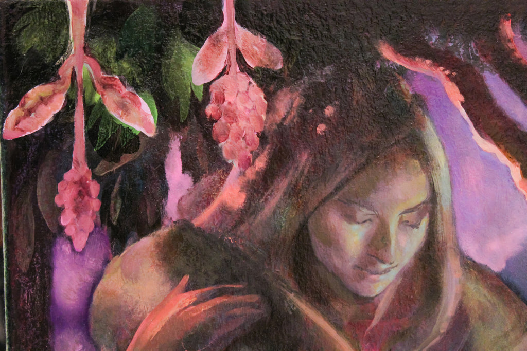 Painting by Nefertiti Jenkins titled "Drink Deep" - 3.