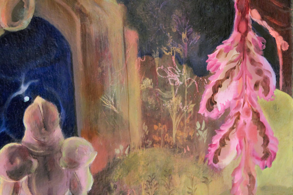 Painting by Nefertiti Jenkins titled "Drink Deep" - 4.