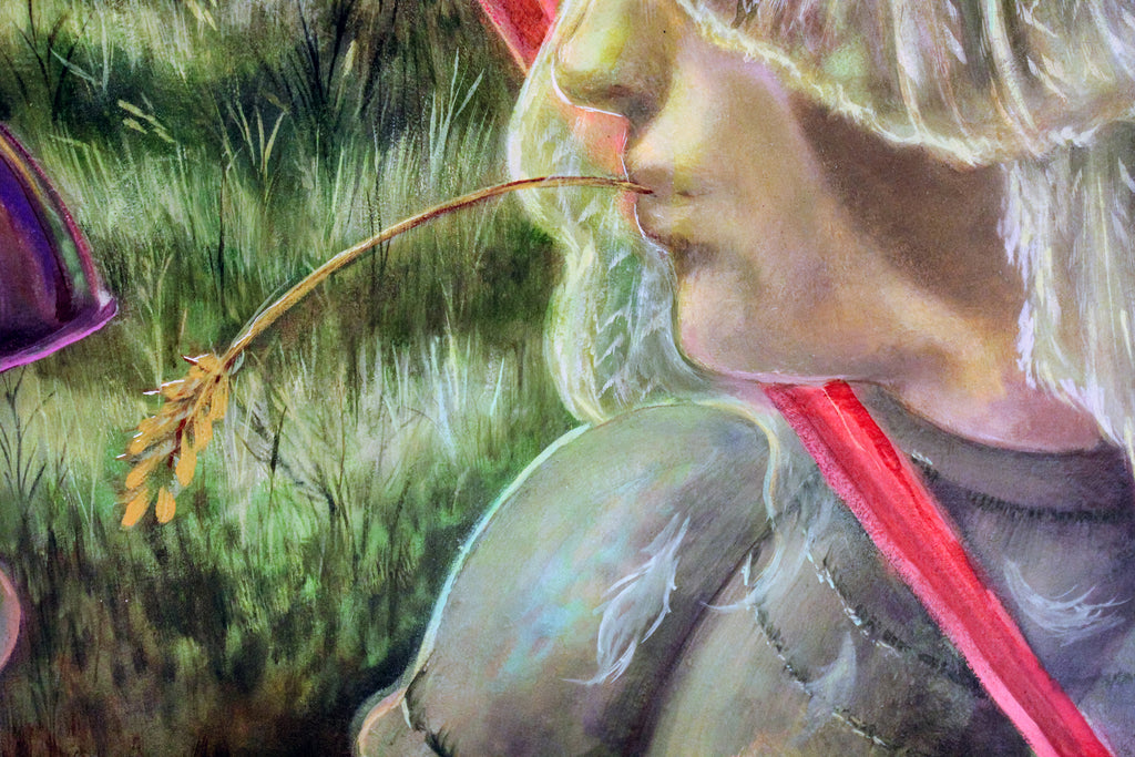 Painting by Nefertiti Jenkins titled "Formerly Untouched" - 4.