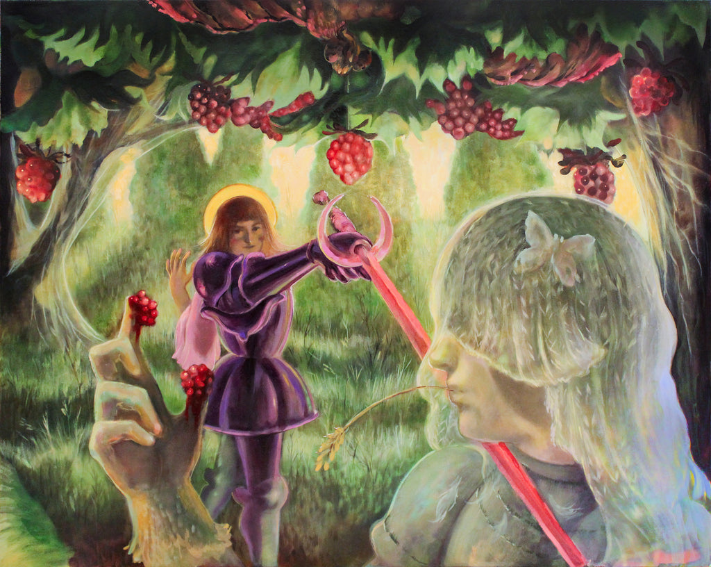 Painting by Nefertiti Jenkins titled "Formerly Untouched" - 2.