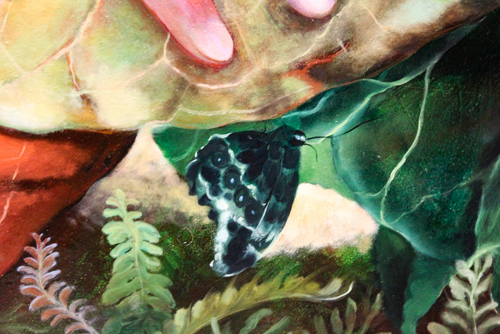 Painting by Nefertiti Jenkins titled "Gentle Transgression" - 4.