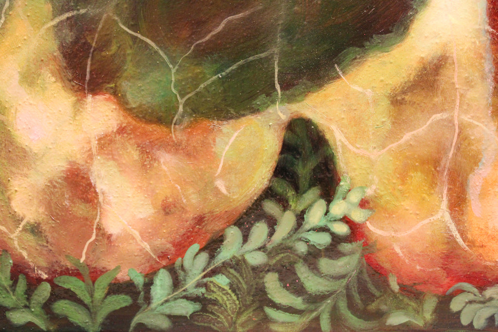 Painting by Nefertiti Jenkins titled "Gentle Transgression" - 5.