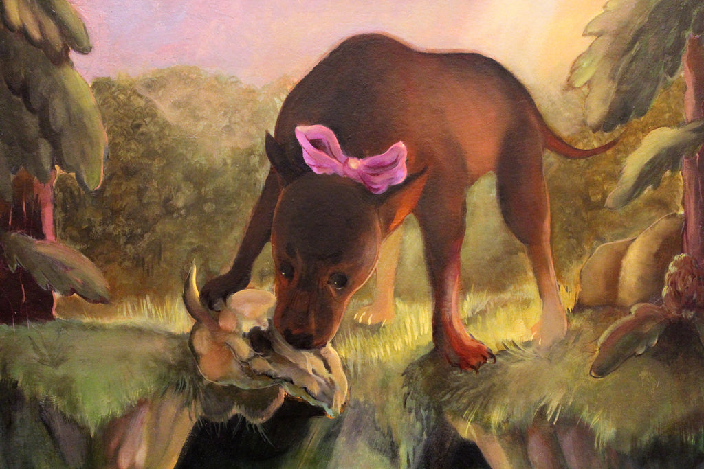 Painting by Nefertiti Jenkins titled "Shallow Grave" - 3.