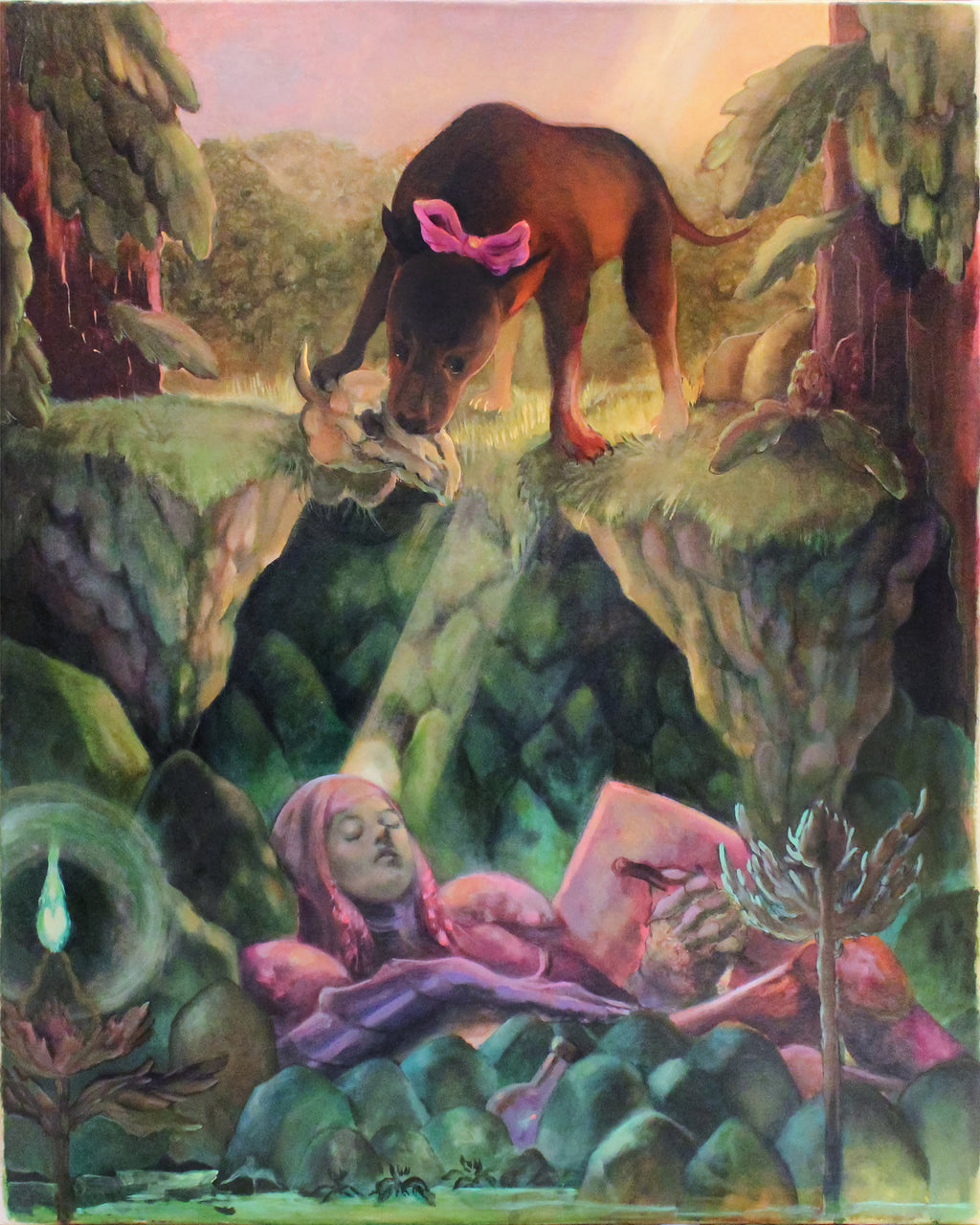 Painting by Nefertiti Jenkins titled "Shallow Grave" - 2.