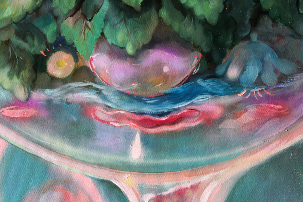 Painting by Nefertiti Jenkins titled "Shrub Infusion" - 4.