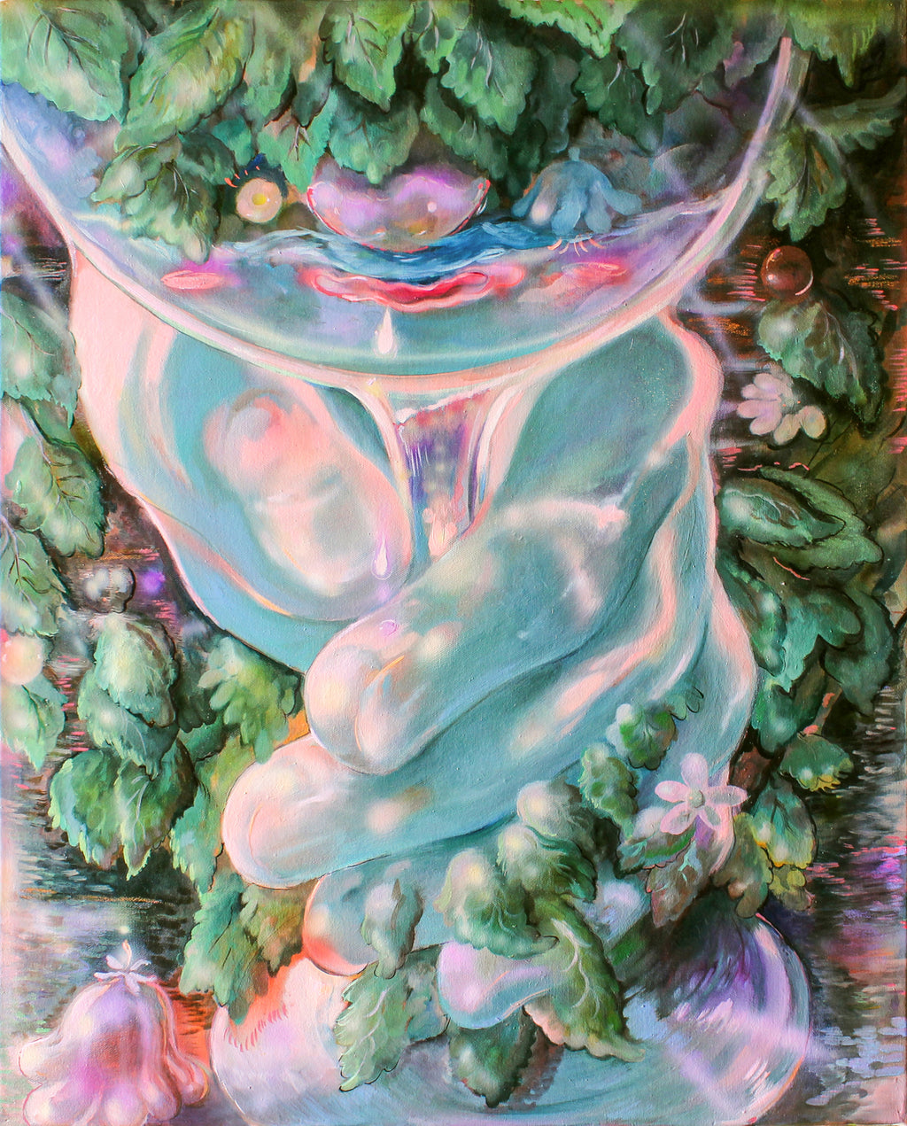 Painting by Nefertiti Jenkins titled "Shrub Infusion" - 2.