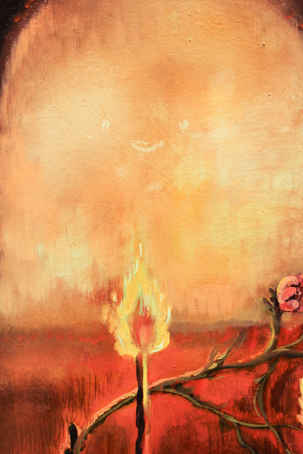 Painting by Nefertiti Jenkins titled "Signal" - 5.