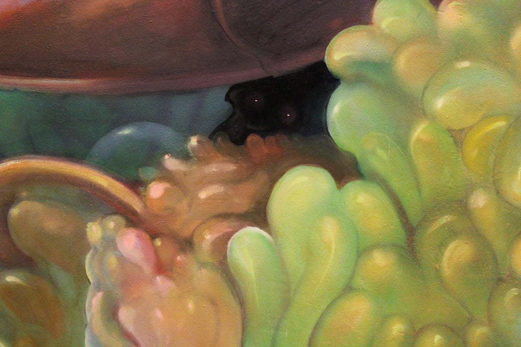 Painting by Nefertiti Jenkins titled "Trespasser" - 4.